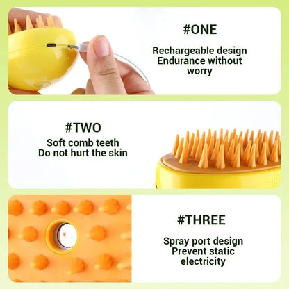 Pet Pamper Steam Brush
